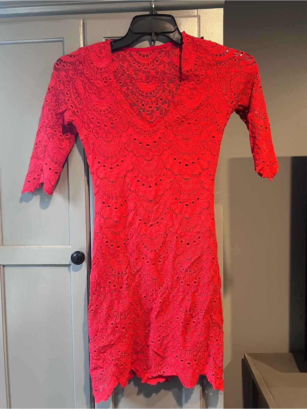 Nightcap red lace dress size 1